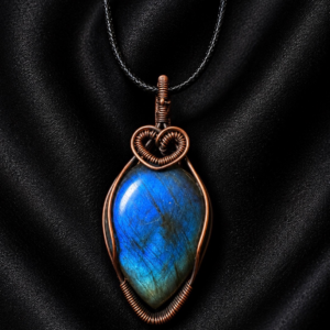 Big Blue Teardrop Labradorite Pendant