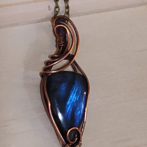 blue strata pendant