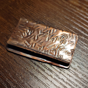 Hand-Hammered "Field of Copper" Money Clip