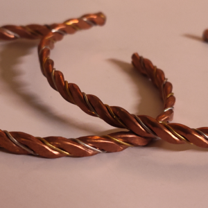 His & Hers Copper-Plus Twist Bracelets