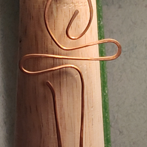 Hammered Copper Stylized Celtic Cross Pendant
