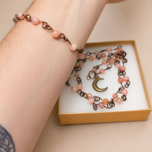 Strawberry Moon Pendant Set