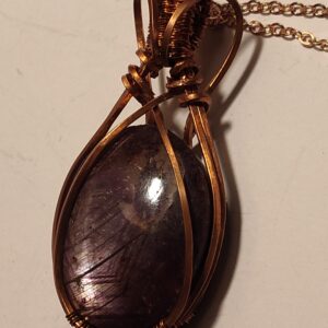"Rubitressa" Star Ruby Copper Pendant