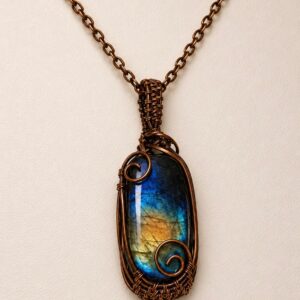 Starflame Rainbow Labradorite Pendant